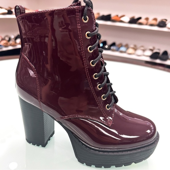 Shoes - Burgandy Lace Up Boots